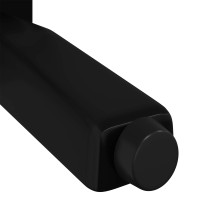 Produktbild för Stående Fötter 12 pcs Svart 40 x 40 x 100 mm Järn