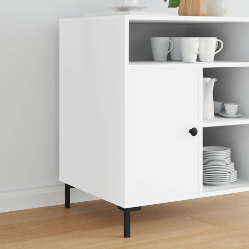 vidaXL Stående Fötter 2 pcs Svart 57 x 57 x 100 mm Järn