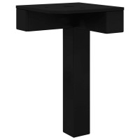 Produktbild för Stående Fötter 2 pcs Svart 57 x 57 x 100 mm Järn