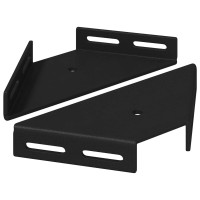 Produktbild för Hörnskena 2 pcs Svart 138,5 x 50,5 x 16 mm Järn