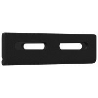 Produktbild för Hörnskena 12 pcs Svart 138,5 x 50,5 x 16 mm Järn