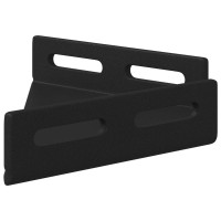 Produktbild för Hörnskena 12 pcs Svart 138,5 x 50,5 x 16 mm Järn