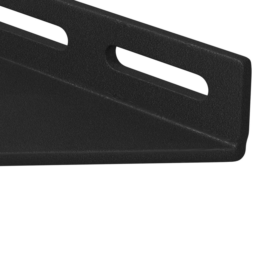 Produktbild för Hörnskena 12 pcs Svart 138,5 x 50,5 x 16 mm Järn