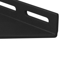 Produktbild för Hörnskena 12 pcs Svart 138,5 x 50,5 x 16 mm Järn