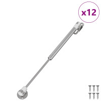 Produktbild för Hydraulisk Gasfjäder 12 pcs Silver 280 x 17 x 16 mm
