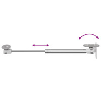 Produktbild för Hydraulisk Gasfjäder 12 pcs Silver 280 x 17 x 16 mm