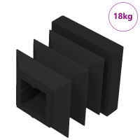 Produktbild för Slutkåpor 10909 pcs Svart 15 x 15 x 15 mm PP
