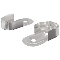 Produktbild för Klädhängarefäste 2 pcs Vitt zink 40 x 18 x 10 mm Järn