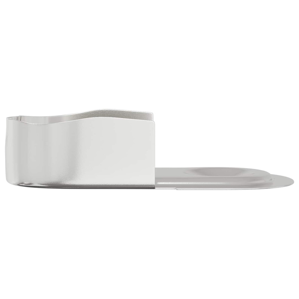 Produktbild för Klädhängarefäste 2 pcs Vitt zink 40 x 18 x 10 mm Järn