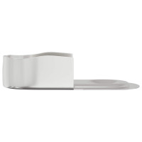 Produktbild för Klädhängarefäste 2 pcs Vitt zink 40 x 18 x 10 mm Järn