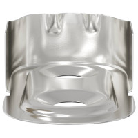 Produktbild för Klädhängarefäste 2 pcs Vitt zink 40 x 18 x 10 mm Järn
