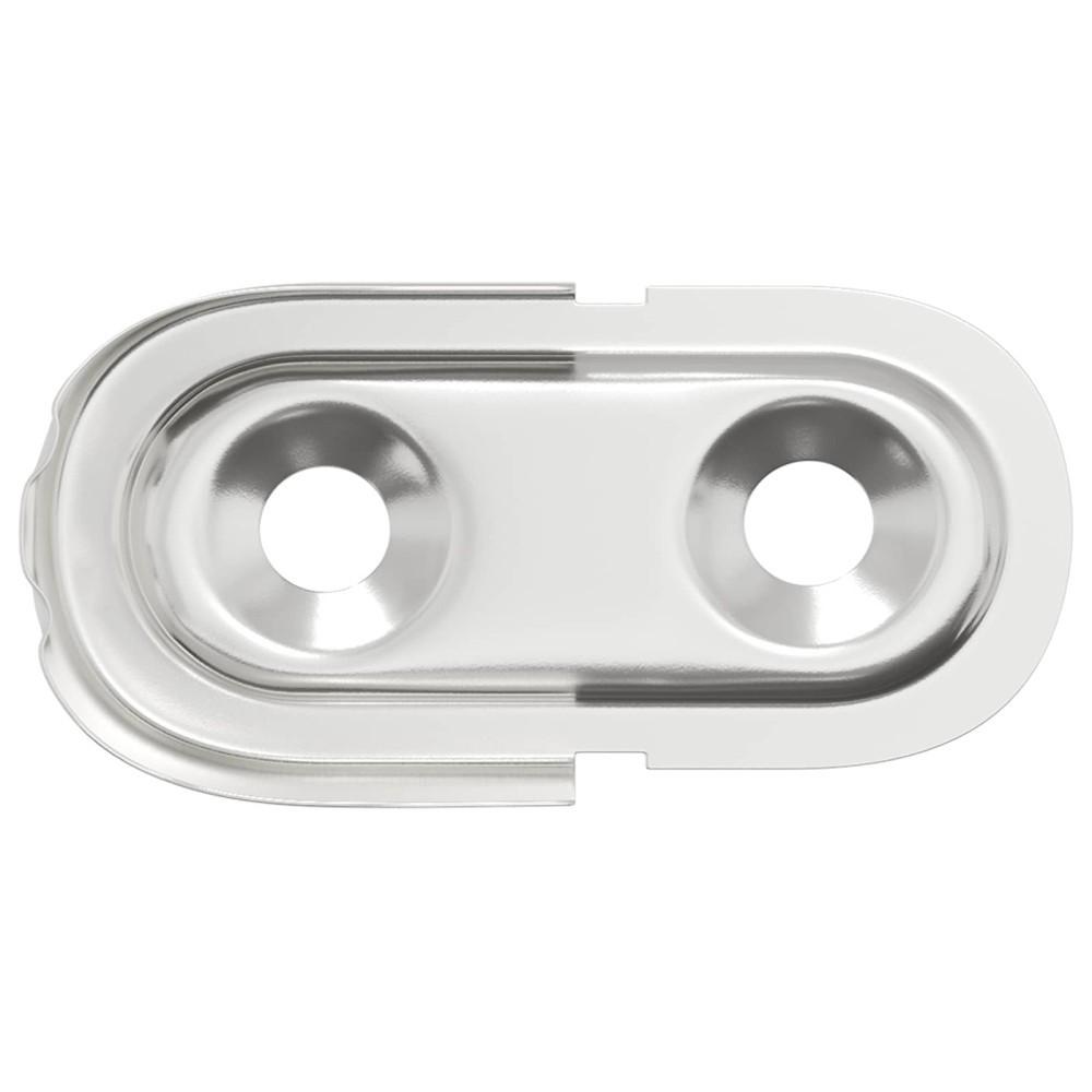 Produktbild för Klädhängarefäste 2 pcs Vitt zink 40 x 18 x 10 mm Järn