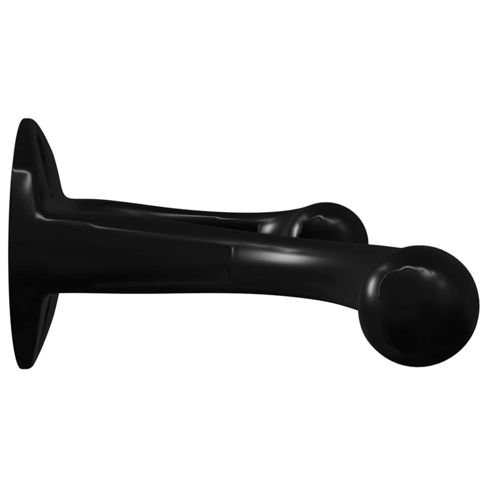 Produktbild för Klädhängare 12 pcs Svart 102 x 29 x 47 mm Zinklegering