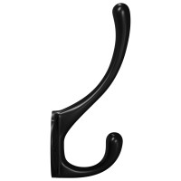 Produktbild för Klädhängare 346 pcs Svart 102 x 29 x 47 mm Zinklegering