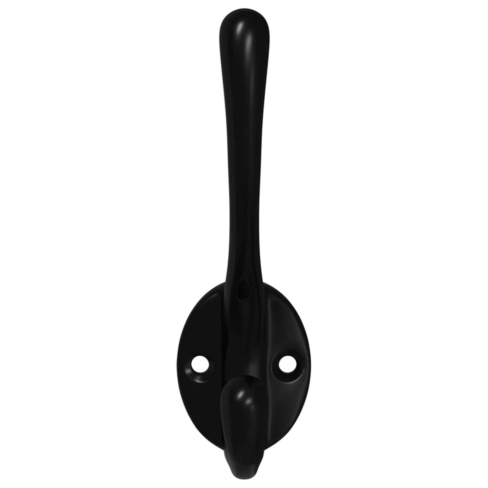 Produktbild för Klädhängare 346 pcs Svart 102 x 29 x 47 mm Zinklegering