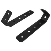 Produktbild för Krokar 2 pcs Svart M5 x 110 mm Järn