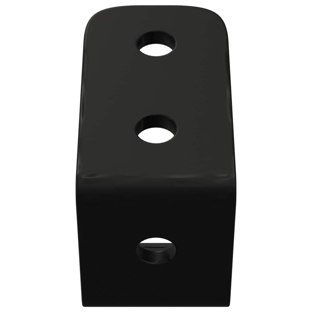 Produktbild för Krokar 2 pcs Svart M5 x 110 mm Järn