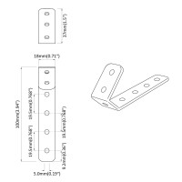 Produktbild för Krokar 2 pcs Svart M5 x 110 mm Järn