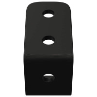 Produktbild för Krokar 12 pcs Svart M5 x 110 mm Järn
