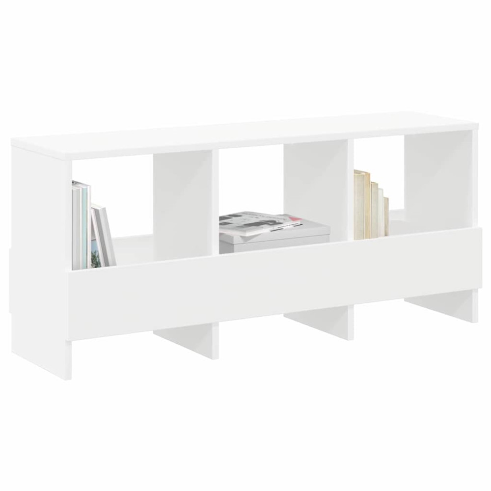 Produktbild för Tidningshylla Vit 102 x 30 x 45 cm