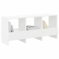 Produktbild för Tidningshylla Vit 102 x 30 x 45 cm