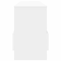 Produktbild för Tidningshylla Vit 102 x 30 x 45 cm