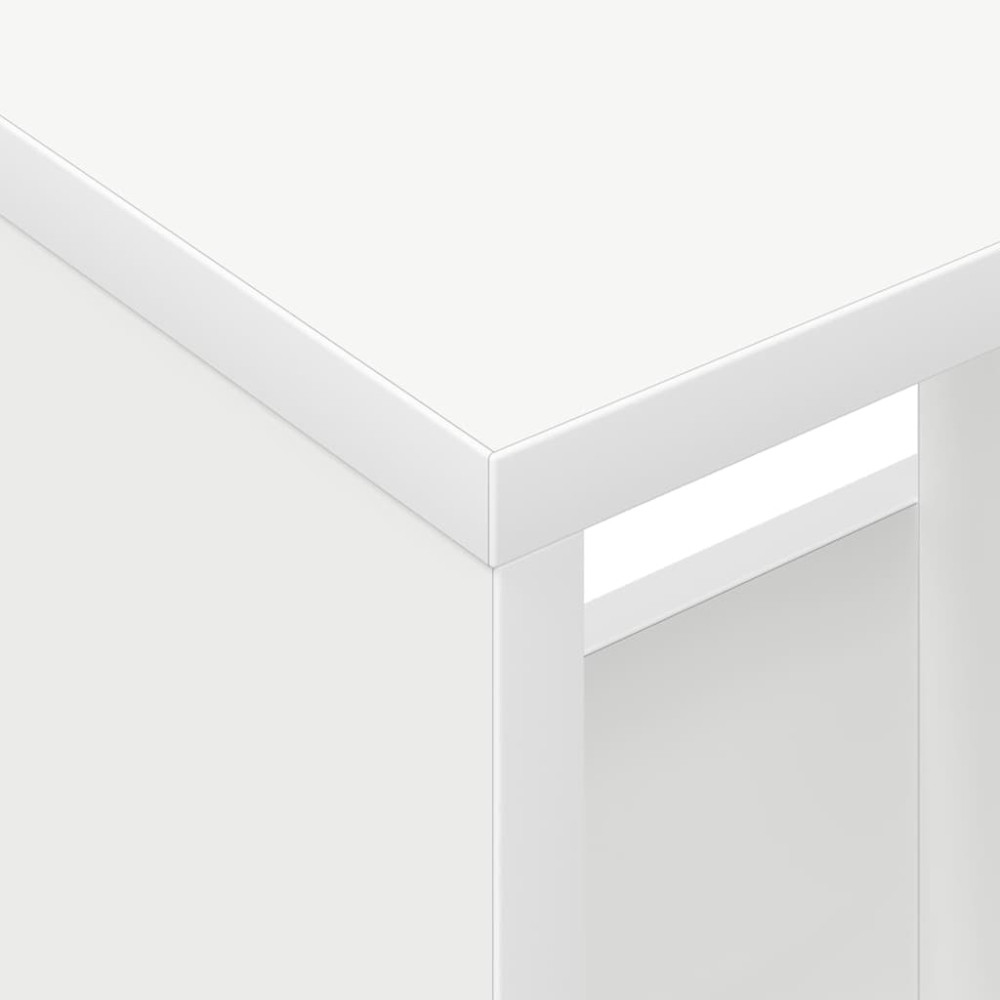 Produktbild för Tidningshylla Vit 102 x 30 x 45 cm