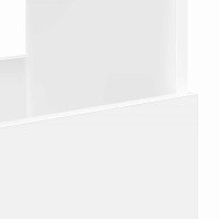 Produktbild för Tidningshylla Vit 102 x 30 x 45 cm