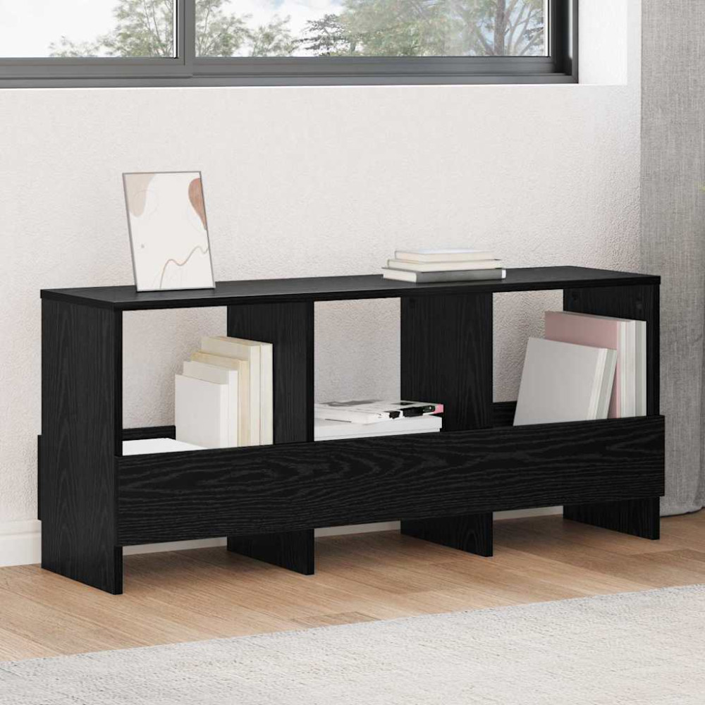 Produktbild för Tidningshylla Svart Ek 102 x 30 x 45 cm