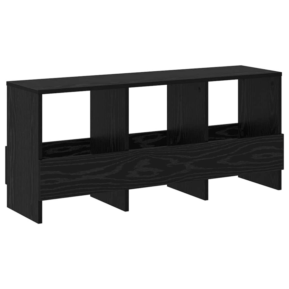 Produktbild för Tidningshylla Svart Ek 102 x 30 x 45 cm