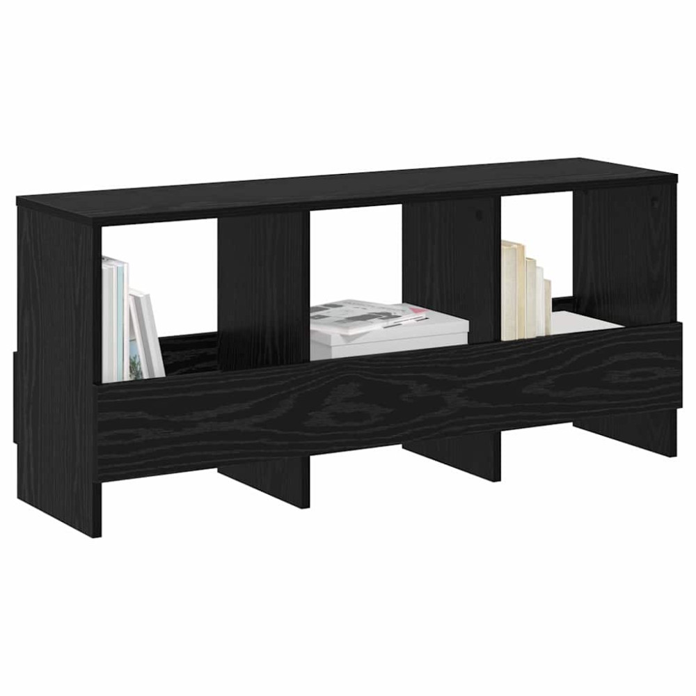 Produktbild för Tidningshylla Svart Ek 102 x 30 x 45 cm
