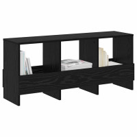 Produktbild för Tidningshylla Svart Ek 102 x 30 x 45 cm