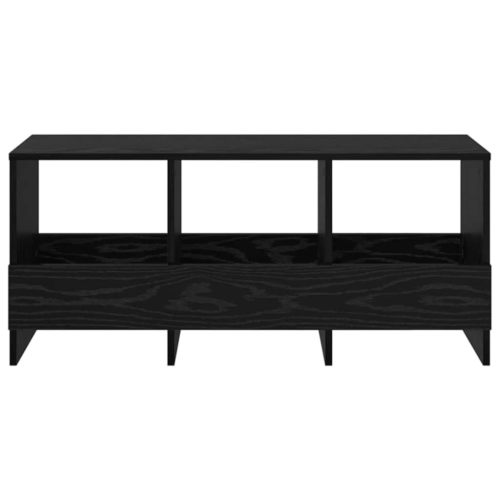 Produktbild för Tidningshylla Svart Ek 102 x 30 x 45 cm