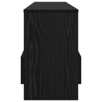 Produktbild för Tidningshylla Svart Ek 102 x 30 x 45 cm