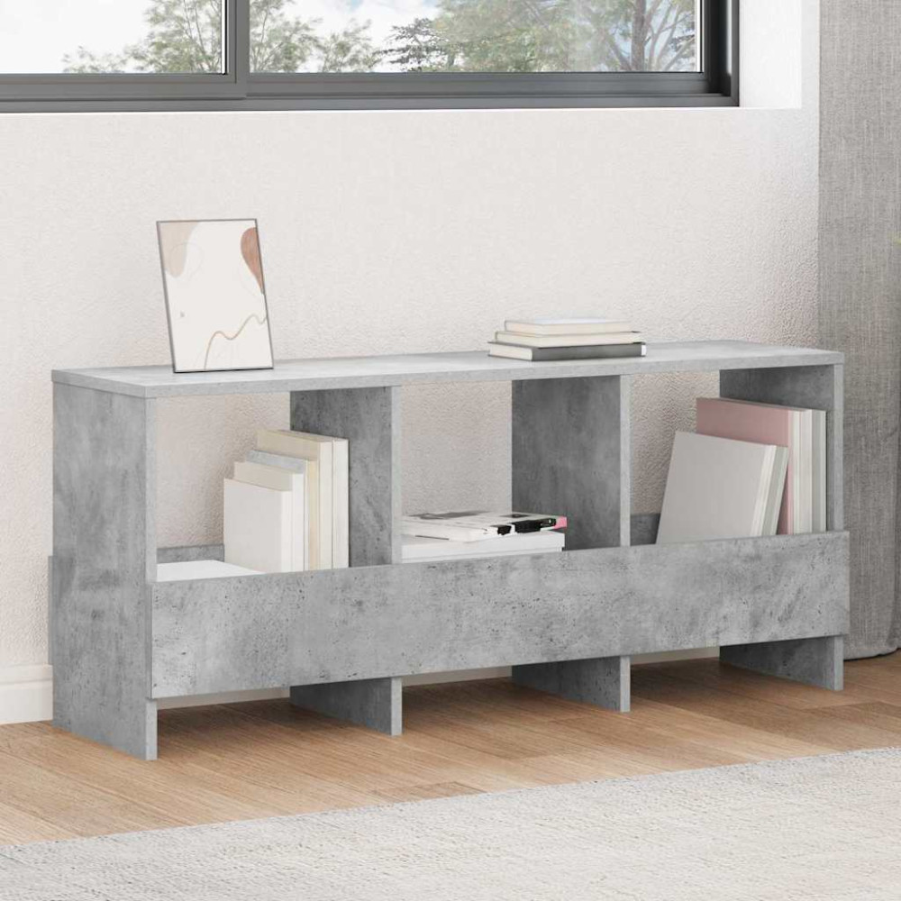 Produktbild för Tidningshylla Betonggrå 102 x 30 x 45 cm