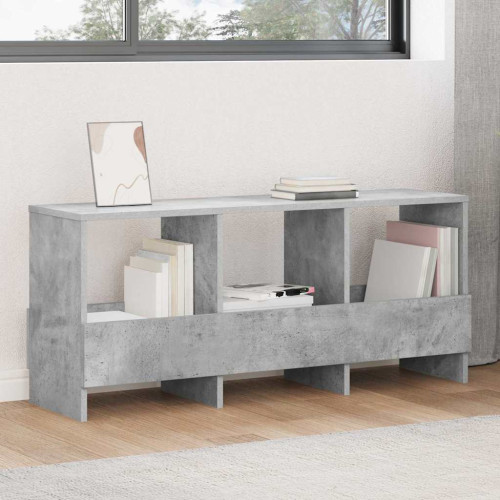 vidaXL Tidningshylla Betonggrå 102 x 30 x 45 cm