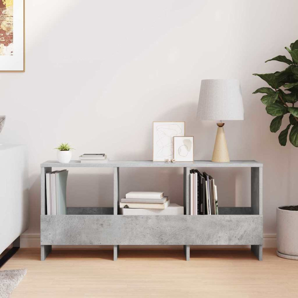 Produktbild för Tidningshylla Betonggrå 102 x 30 x 45 cm