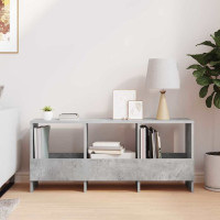 Produktbild för Tidningshylla Betonggrå 102 x 30 x 45 cm