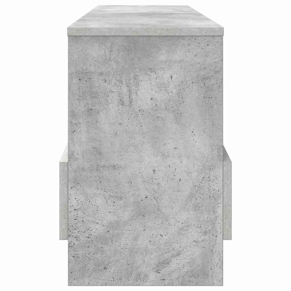 Produktbild för Tidningshylla Betonggrå 102 x 30 x 45 cm