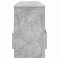 Produktbild för Tidningshylla Betonggrå 102 x 30 x 45 cm