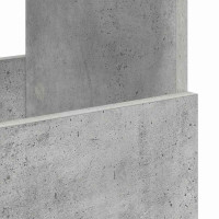 Produktbild för Tidningshylla Betonggrå 102 x 30 x 45 cm