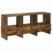Produktbild för Tidningshylla Rökt ek 102 x 30 x 45 cm