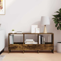 Produktbild för Tidningshylla Rökt ek 102 x 30 x 45 cm