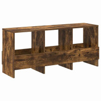 Produktbild för Tidningshylla Rökt ek 102 x 30 x 45 cm