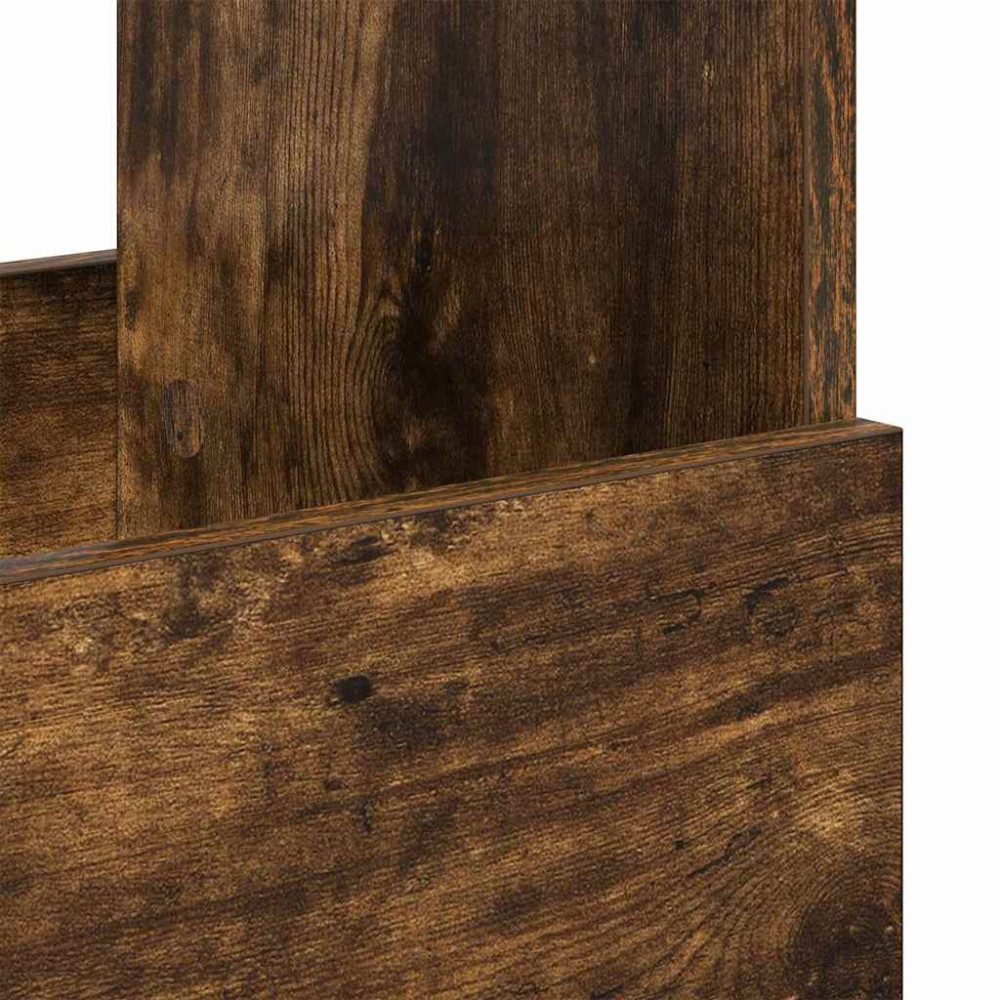 Produktbild för Tidningshylla Rökt ek 102 x 30 x 45 cm