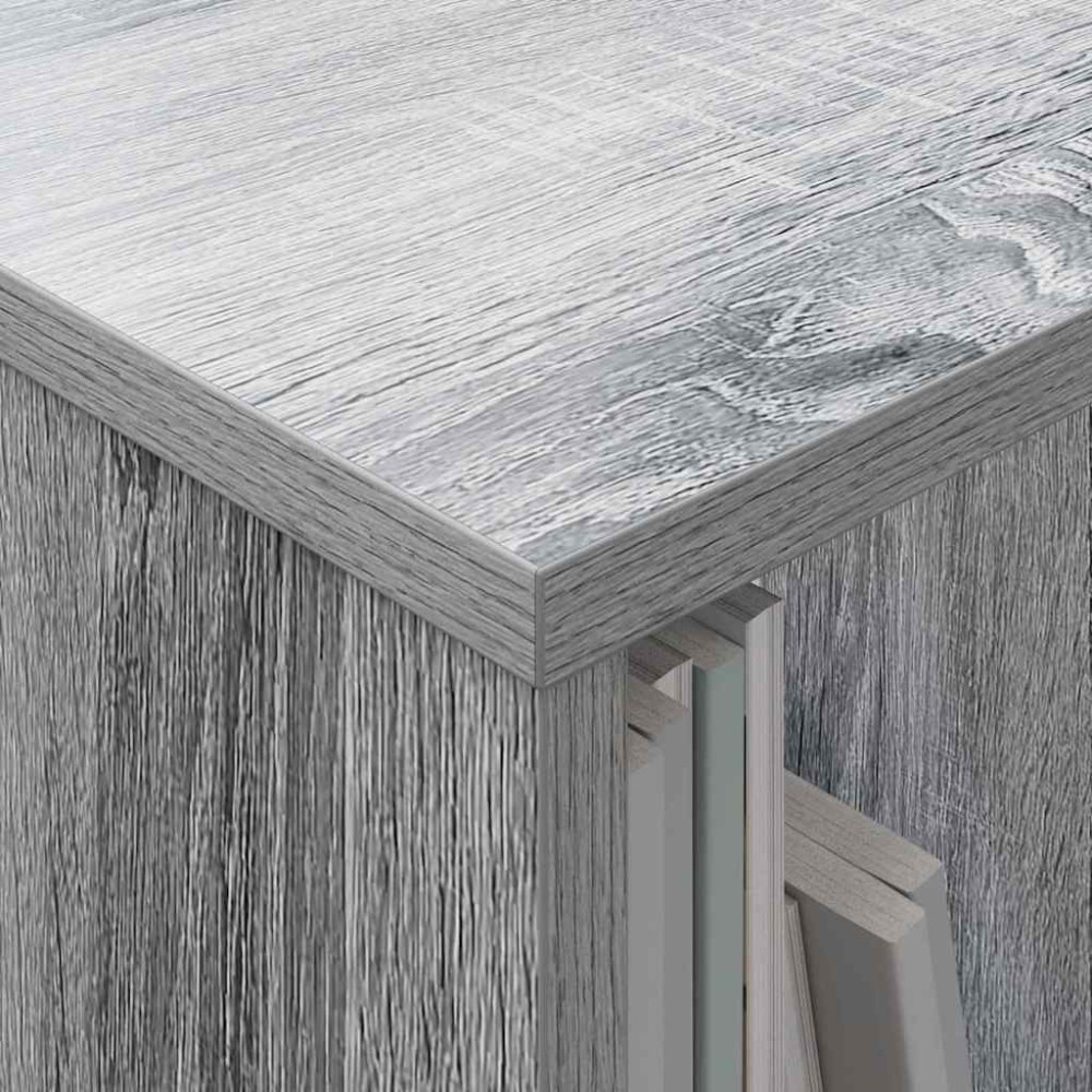 Produktbild för Tidningshylla Grå Sonoma 102 x 30 x 45 cm