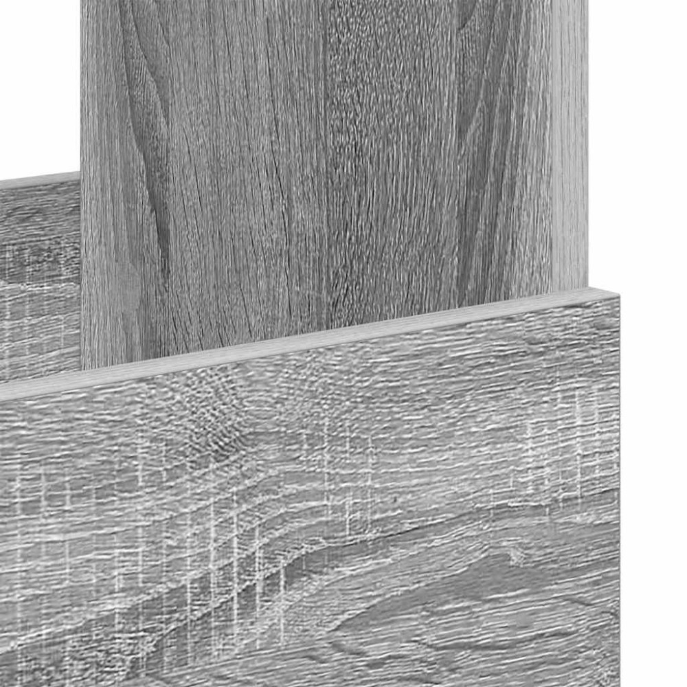 Produktbild för Tidningshylla Grå Sonoma 102 x 30 x 45 cm