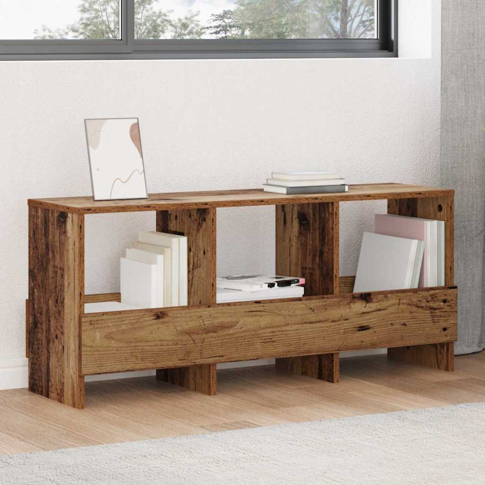 Produktbild för Tidningshylla Gammalt trä 102 x 30 x 45 cm