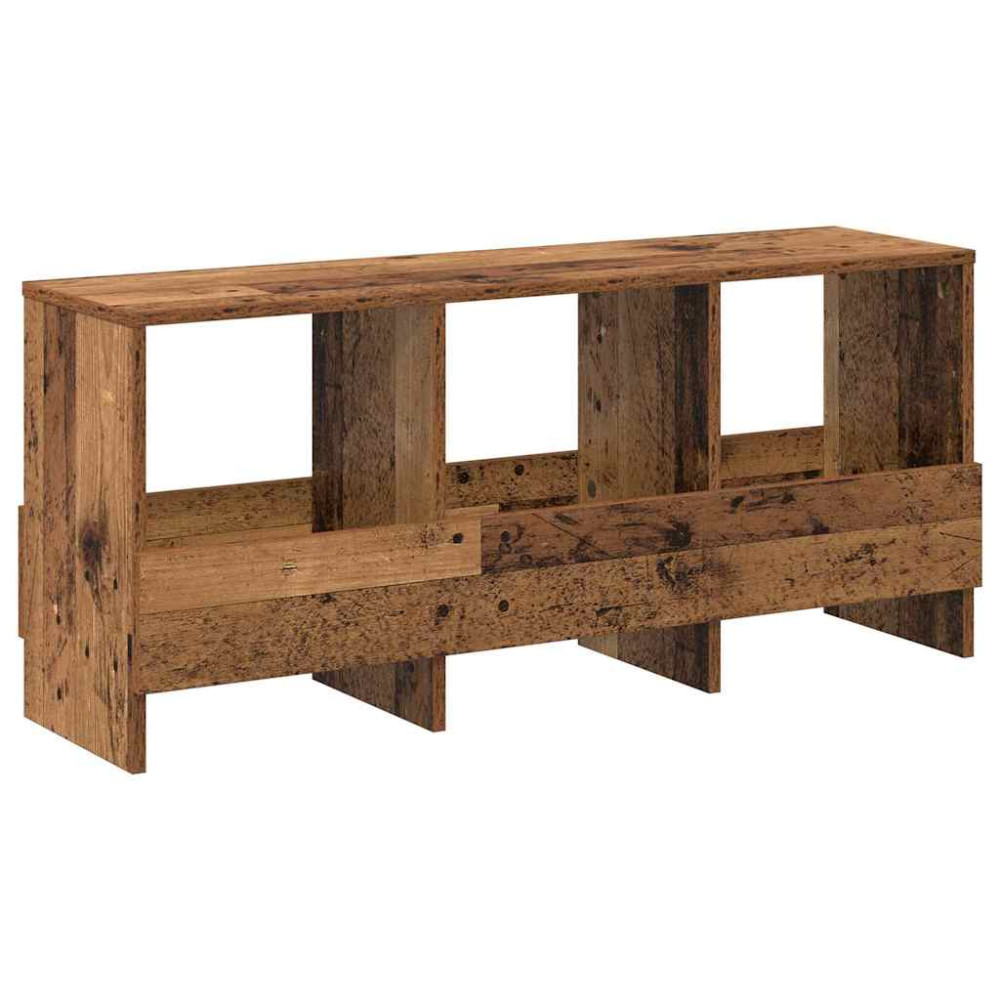 Produktbild för Tidningshylla Gammalt trä 102 x 30 x 45 cm