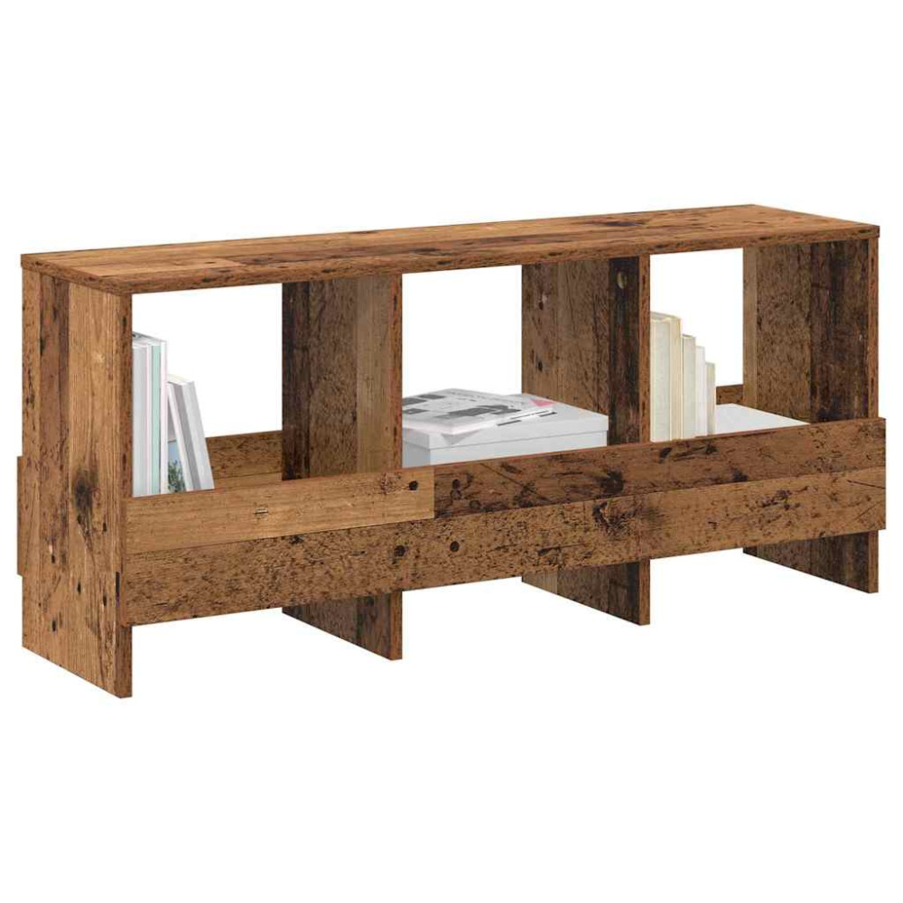 Produktbild för Tidningshylla Gammalt trä 102 x 30 x 45 cm